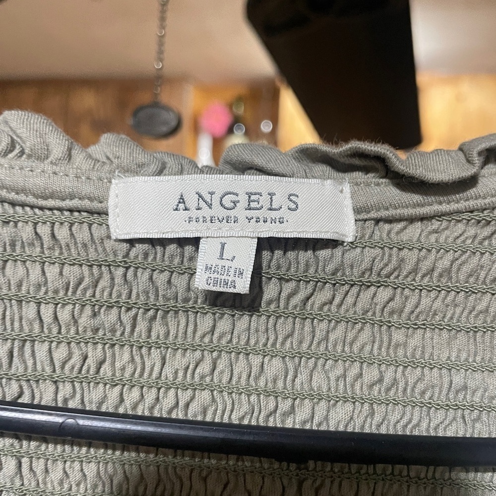 Angels Long Sleeve Ruffled Blouse - Picture 3 of 7